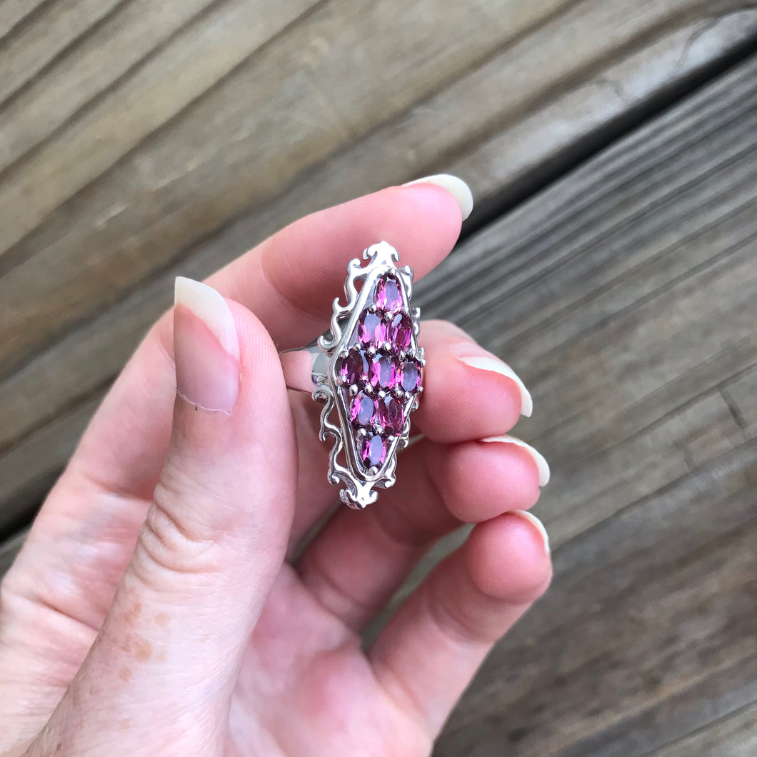 Pink Tourmaline rings