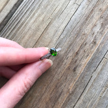 Load image into Gallery viewer, Faceted Chrome Diopside ring