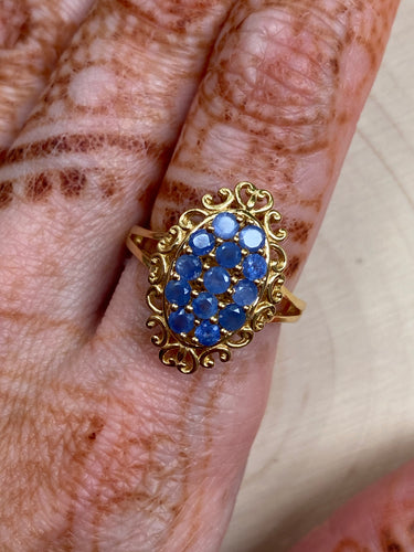 Rare cornflower Blue Sapphire ring
