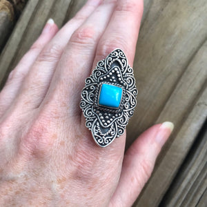 RARE Sleeping Beauty Turquoise ring