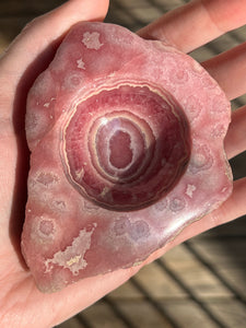 Collectors Rhodochrosite bowl or sphere stand