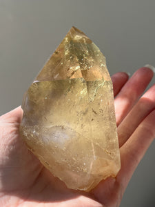 Collectors Specimen - Natural Citrine Tantric Twin, Self healed, gem clarity