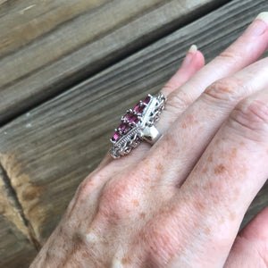 Pink Tourmaline rings