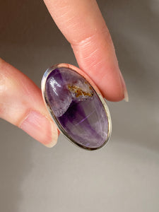 Gorgeous Auralite 23 snow globe ring