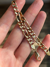 Load image into Gallery viewer, Estate 14k Yellow gold Figaro Link Bracelet