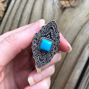 RARE Sleeping Beauty Turquoise ring