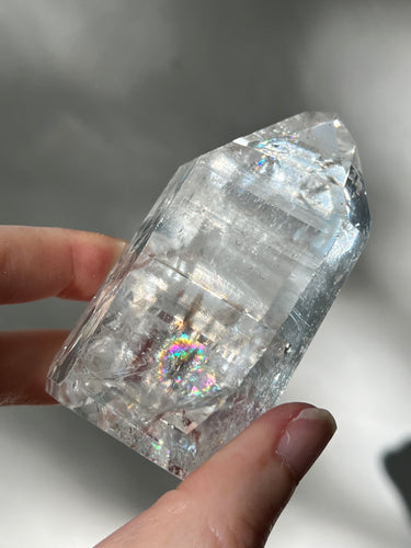Half polished, half raw Lemurian Seed crystal generator
