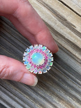 Load image into Gallery viewer, Top Grade Ethiopian Opal and Ruby ring