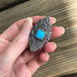 RARE Sleeping Beauty Turquoise ring