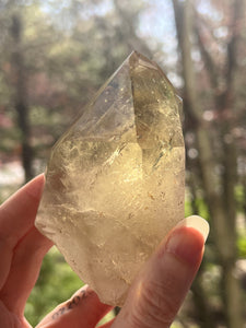 Collectors Specimen - Natural Citrine Tantric Twin, Self healed, gem clarity