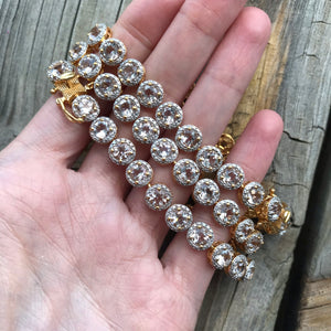 Faceted Petalite bracelets