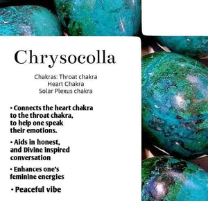 Chrysocolla and sparkling White Topaz