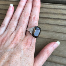 Load image into Gallery viewer, Smoky Quartz and Zircon ring