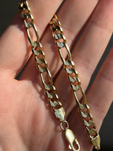 Load image into Gallery viewer, Estate 14k Yellow gold Figaro Link Bracelet