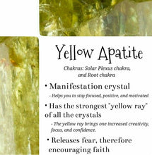 Load image into Gallery viewer, Golden Apatite self standing generator crystal