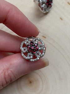 RARE Natural Noble Red Spinel earrings