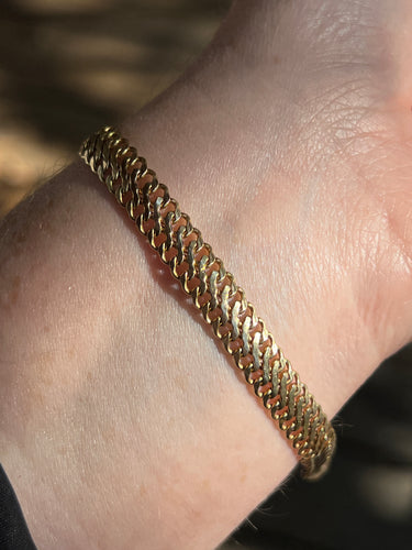Estate 14k yellow gold Infinity Link bracelet