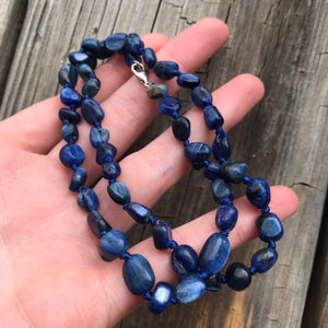 18 in Blue Kyanite bead necklace