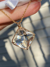 Load image into Gallery viewer, 14k Yellow Gold Clear Quartz Magician Stone necklace
