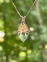 Load image into Gallery viewer, Golden Labradorite Infinite Eye necklace with special blue flash inclusions